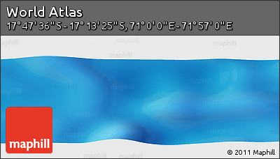 Physical Panoramic Map of the Area around 17° 30' 31" S, 71° 28' 29" E
