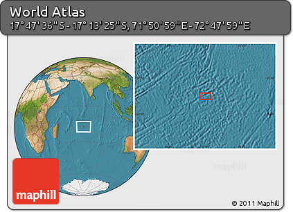Satellite Location Map of the Area around 17° 30' 31" S, 72° 19' 29" E