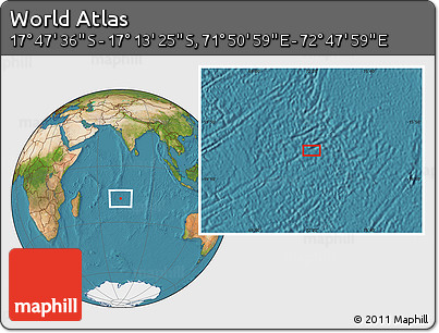 Satellite Location Map of the Area around 17° 30' 31" S, 72° 19' 29" E