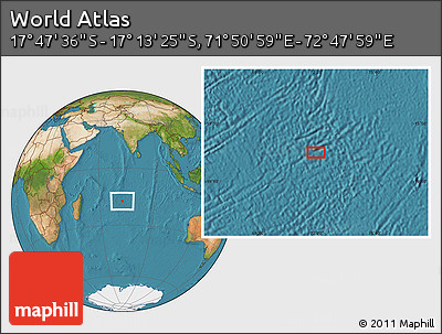 Satellite Location Map of the Area around 17° 30' 31" S, 72° 19' 29" E