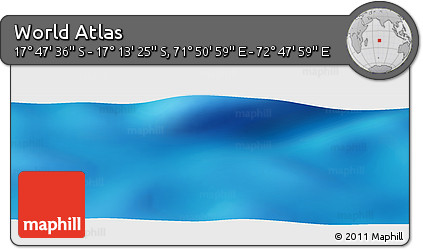 Physical Panoramic Map of the Area around 17° 30' 31" S, 72° 19' 29" E