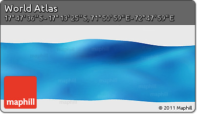 Physical Panoramic Map of the Area around 17° 30' 31" S, 72° 19' 29" E