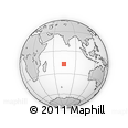 Outline Map of the Area around 17° 30' 31" S, 74° 1' 30" E, rectangular outline
