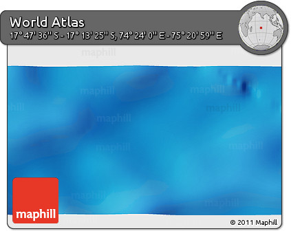 Physical 3D Map of the Area around 17° 30' 31" S, 74° 52' 30" E