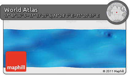 Physical Panoramic Map of the Area around 17° 30' 31" S, 74° 52' 30" E