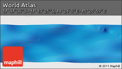Physical Panoramic Map of the Area around 17° 30' 31" S, 74° 52' 30" E