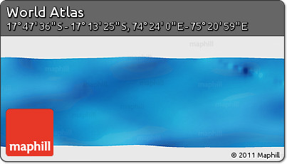 Physical Panoramic Map of the Area around 17° 30' 31" S, 74° 52' 30" E
