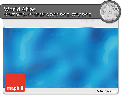 Physical 3D Map of the Area around 17° 30' 31" S, 76° 34' 29" E