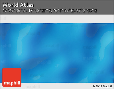 Physical 3D Map of the Area around 17° 30' 31" S, 76° 34' 29" E