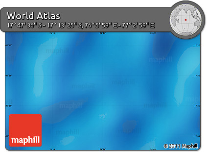 Physical Map of the Area around 17° 30' 31" S, 76° 34' 29" E