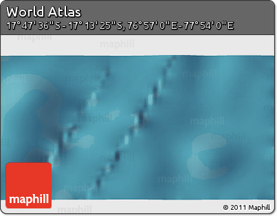 Satellite 3D Map of the Area around 17° 30' 31" S, 77° 25' 30" E