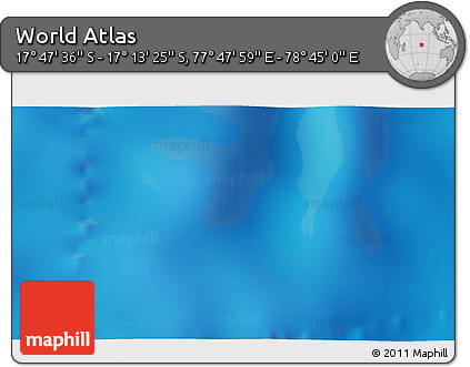 Physical 3D Map of the Area around 17° 30' 31" S, 78° 16' 30" E