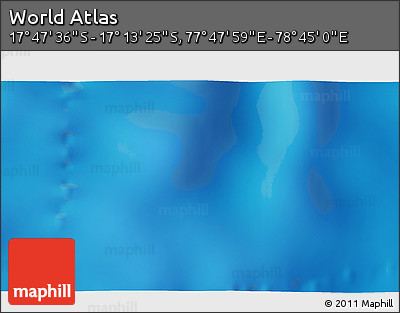 Physical 3D Map of the Area around 17° 30' 31" S, 78° 16' 30" E