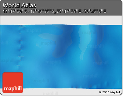 Physical 3D Map of the Area around 17° 30' 31" S, 78° 16' 30" E