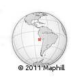 Outline Map of the Area around 17° 30' 31" S, 78° 7' 30" W, rectangular outline