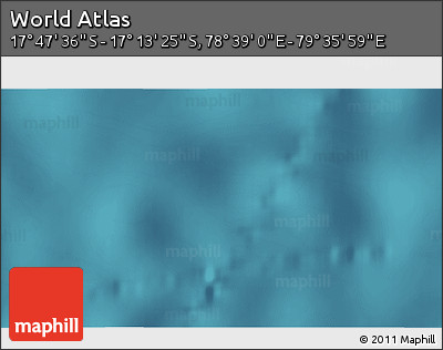 Satellite 3D Map of the Area around 17° 30' 31" S, 79° 7' 30" E