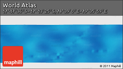 Physical Panoramic Map of the Area around 17° 30' 31" S, 79° 7' 30" E