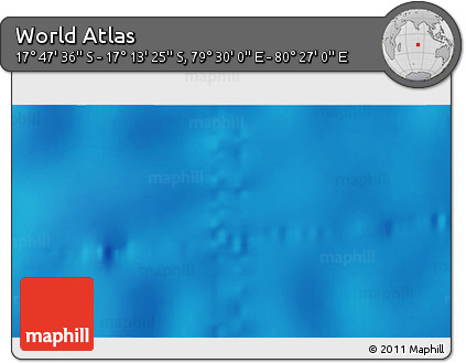 Physical 3D Map of the Area around 17° 30' 31" S, 79° 58' 29" E
