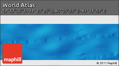Physical Panoramic Map of the Area around 17° 30' 31" S, 80° 49' 29" E
