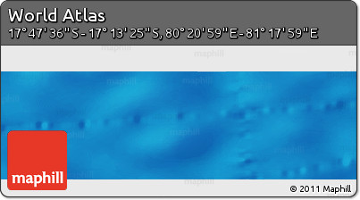 Physical Panoramic Map of the Area around 17° 30' 31" S, 80° 49' 29" E