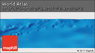 Physical Panoramic Map of the Area around 17° 30' 31" S, 83° 22' 30" E