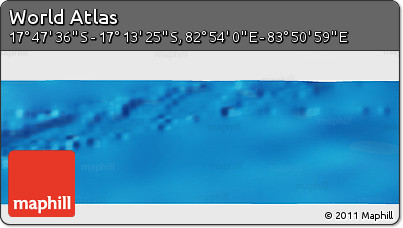Physical Panoramic Map of the Area around 17° 30' 31" S, 83° 22' 30" E
