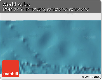 Satellite 3D Map of the Area around 17° 30' 31" S, 83° 13' 29" W