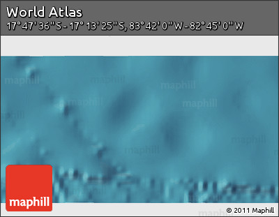 Satellite 3D Map of the Area around 17° 30' 31" S, 83° 13' 29" W
