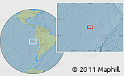 Savanna Style Location Map of the area around 17° 30' 31" S, 83° 13' 29" W, hill shading