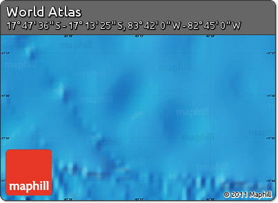 Physical Map of the Area around 17° 30' 31" S, 83° 13' 29" W