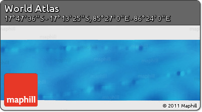 Physical Panoramic Map of the Area around 17° 30' 31" S, 85° 55' 30" E