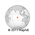 Outline Map of the Area around 17° 30' 31" S, 87° 37' 30" E, rectangular outline