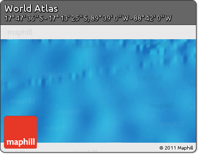Physical 3D Map of the Area around 17° 30' 31" S, 89° 10' 30" W