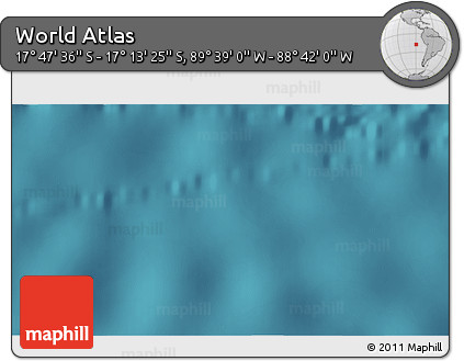 Satellite 3D Map of the Area around 17° 30' 31" S, 89° 10' 30" W