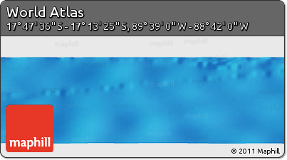 Physical Panoramic Map of the Area around 17° 30' 31" S, 89° 10' 30" W