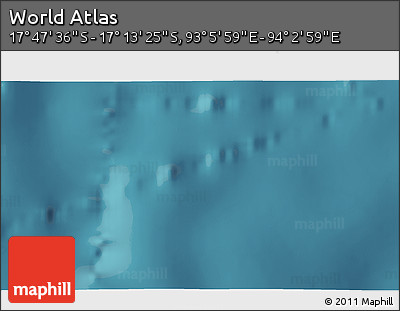 Satellite 3D Map of the Area around 17° 30' 31" S, 93° 34' 29" E