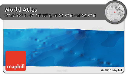 Political Panoramic Map of the Area around 17° 30' 31" S, 94° 25' 30" E
