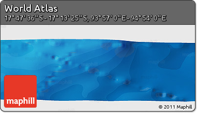 Political Panoramic Map of the Area around 17° 30' 31" S, 94° 25' 30" E