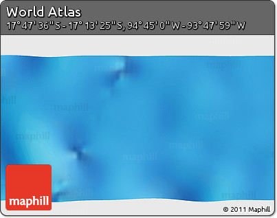 Physical 3D Map of the Area around 17° 30' 31" S, 94° 16' 30" W