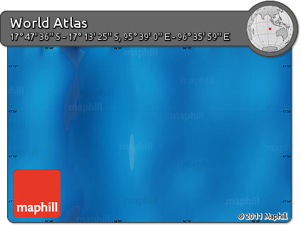 Physical Map of the Area around 17° 30' 31" S, 96° 7' 30" E