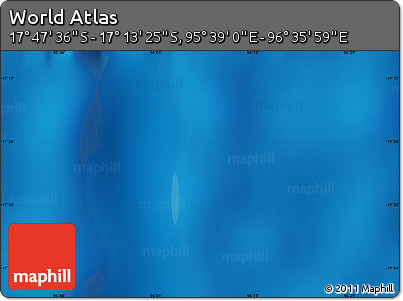 Physical Map of the Area around 17° 30' 31" S, 96° 7' 30" E