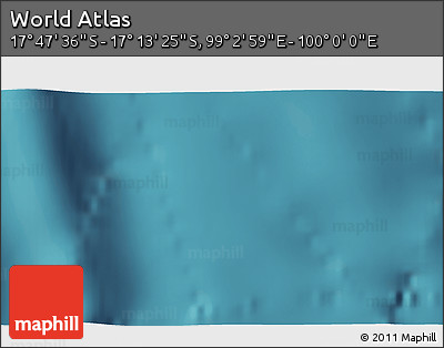 Satellite 3D Map of the Area around 17° 30' 31" S, 99° 31' 30" E