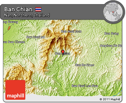 Physical 3D Map of Ban Chian