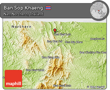 Physical 3D Map of Ban Sop Khaeng