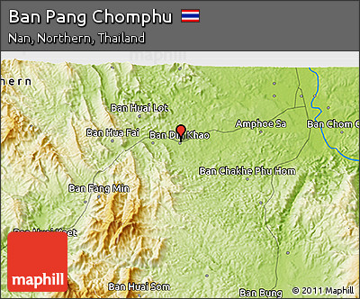 Physical 3D Map of Ban Pang Chomphu