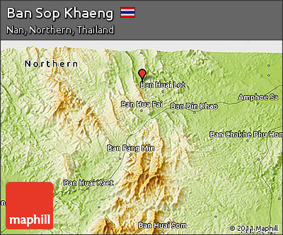 Physical 3D Map of Ban Sop Khaeng