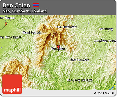Physical 3D Map of Ban Chian