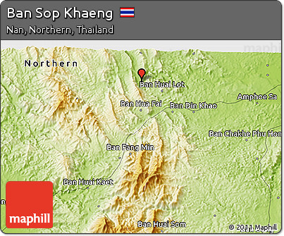 Physical 3D Map of Ban Sop Khaeng