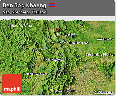 Satellite 3D Map of Ban Sop Khaeng