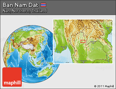 Physical Location Map of Ban Nam Dat